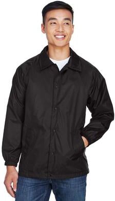 Harriton M775 Nylon Staff Jacket in Black size 4XL