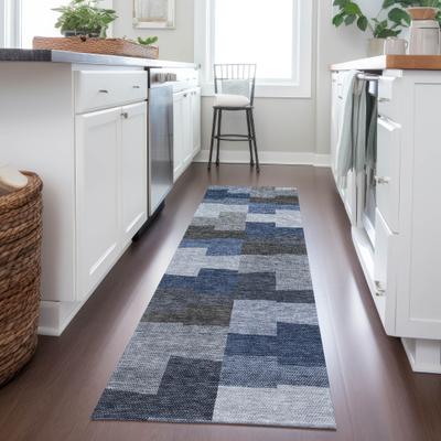 Addison Rugs Machine Washable Indoor/ Outdoor Chantille Modern Blocks Rug