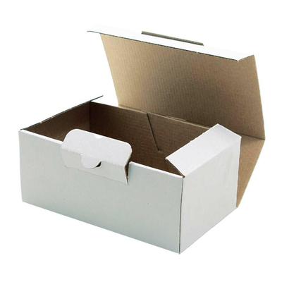 VEPATIM 50x Versandkarton 174x104x74mm schnelle Aufrichtung mit Steckverschluss Warenpost International weiß