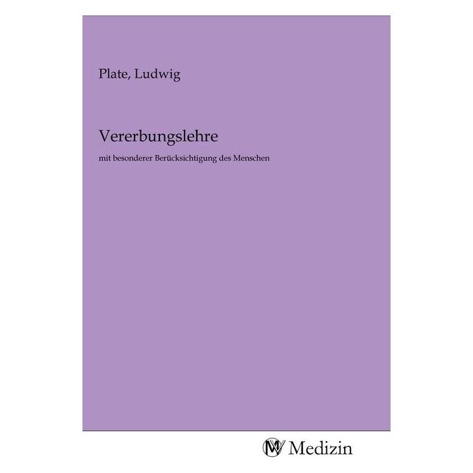 MV-Medizin Vererbungslehre (Softcover, Ludwig Plate) (56147298)