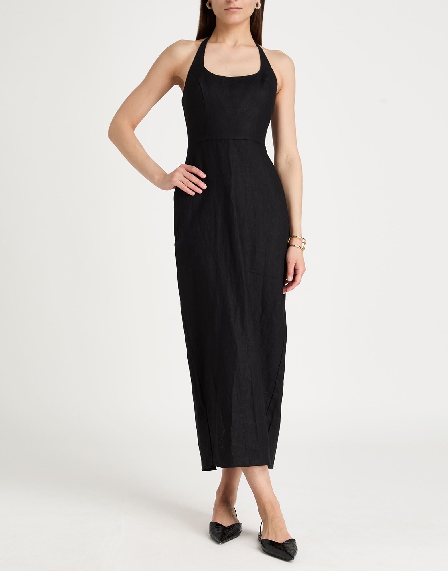 Reformation Vestido largo Mujer Negro 32 Mujer