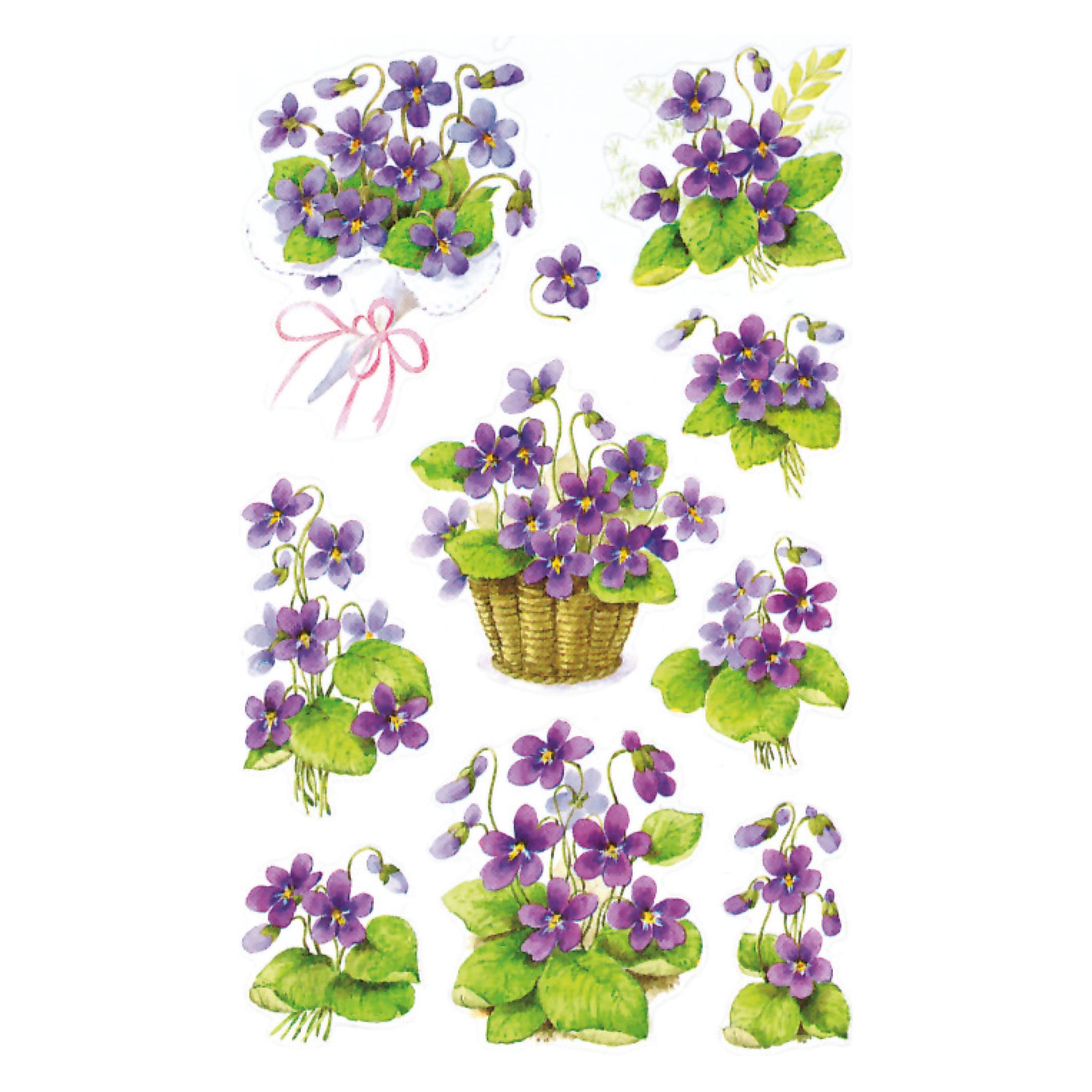 Z-Design Blumenaufkleber (30 Sticker) (4317) Mindestbestellmenge: 10 Stück