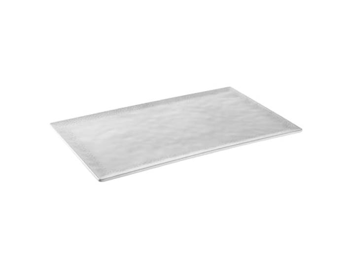 APS 85325 Plateau GN 1/1 FOOTMARK - Mélamine\, 53 x 32\,5 cm\, blanc/gris\, système GN\, lavable au lave-vaisselle