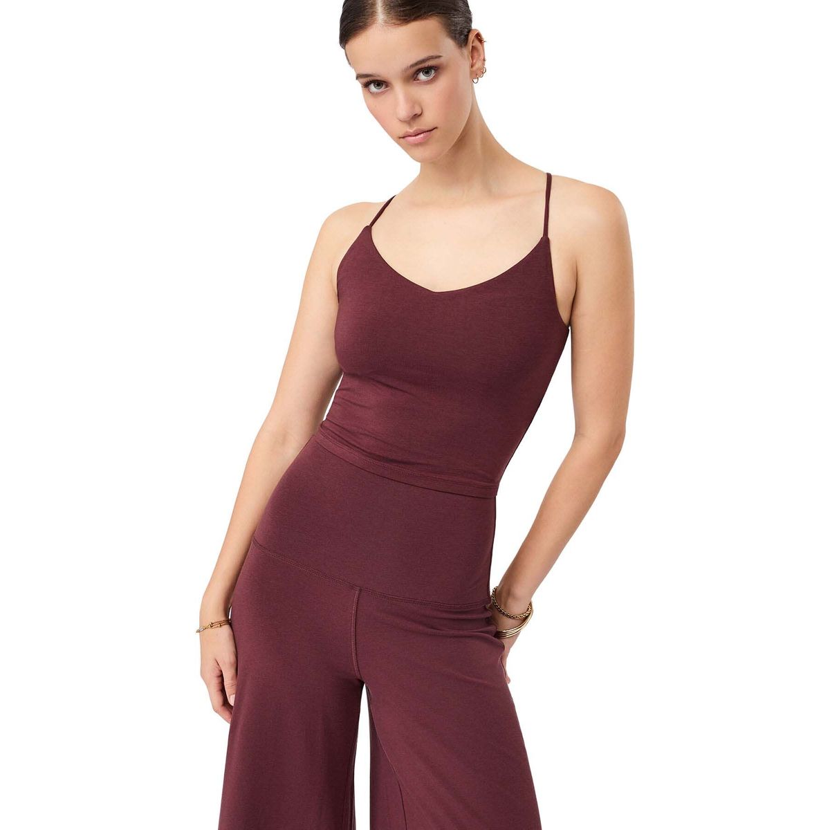 Mandala Cropped Pilates Top ruby M TO08JE99-Cropped-Pilates-Top-ruby-M