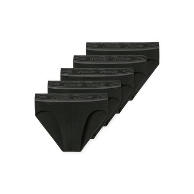 Rioslip UNCOVER BY SCHIESSER "Uncover Cotton", Herren, Gr. L, Single Jersey, 000, schwarz, Single Jersey, Obermaterial: 95% Baumwolle, 5% Elasthan, körpernah, Unterhosen, ohne Eingriff, Single Jersey, elastisch, Multipack