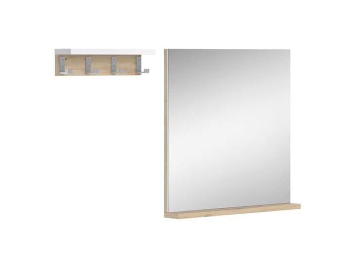 Vicco Badspiegel Henri , Weiß 50 x 51.6 cm Integrierte Ablage · Wandhängend · Für Bad & Wohnbereich · Für Kosmetik & Pflegeprodukte · Zeitloses Design