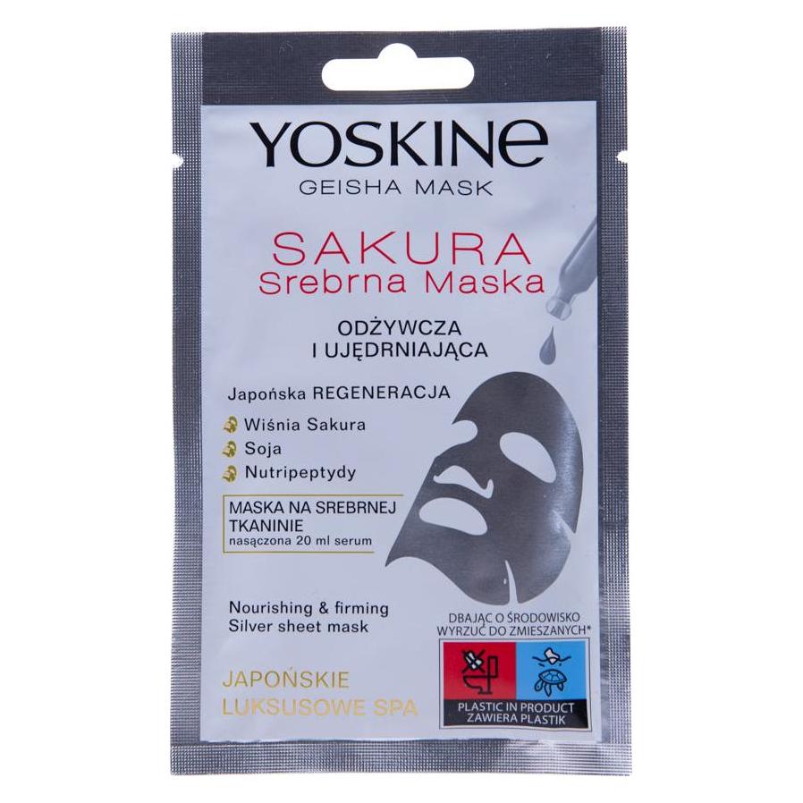 Yoskine Maseczka do twarzy Geisha Mask Sakura Srebrna Maska odżywczo-ujędrniająca 20ml (41934968)
