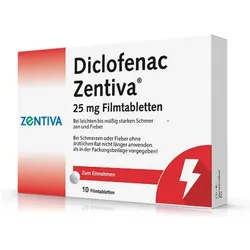 DICLOFENAC Zentiva 25 mg Filmtabletten 10 St