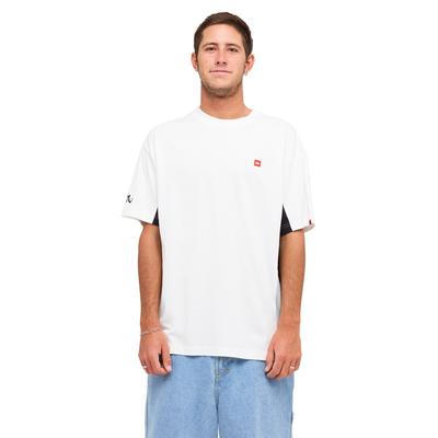 T-Shirt QUIKSILVER "Young Guns Flux", Herren, Gr. XXL, weiß, Obermaterial: 100% Baumwolle., Shirts T-Shirt