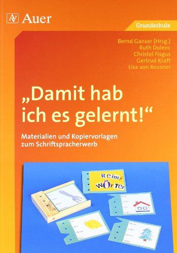 Ruth Dolenc - Damit hab ich es gelernt!: Materialien und Kopiervorlagen zum Schriftspracherwerb (1. bis 4. Klasse) - Preis vom 18.10.2026 19:22:15 h