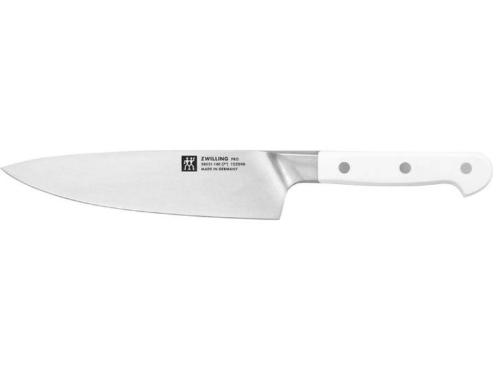 Kochmesser ZWILLING Pro le blanc 18 cm , weiss (weiß), Edelstahl, Stahl, Kochmesser, Kochmesser