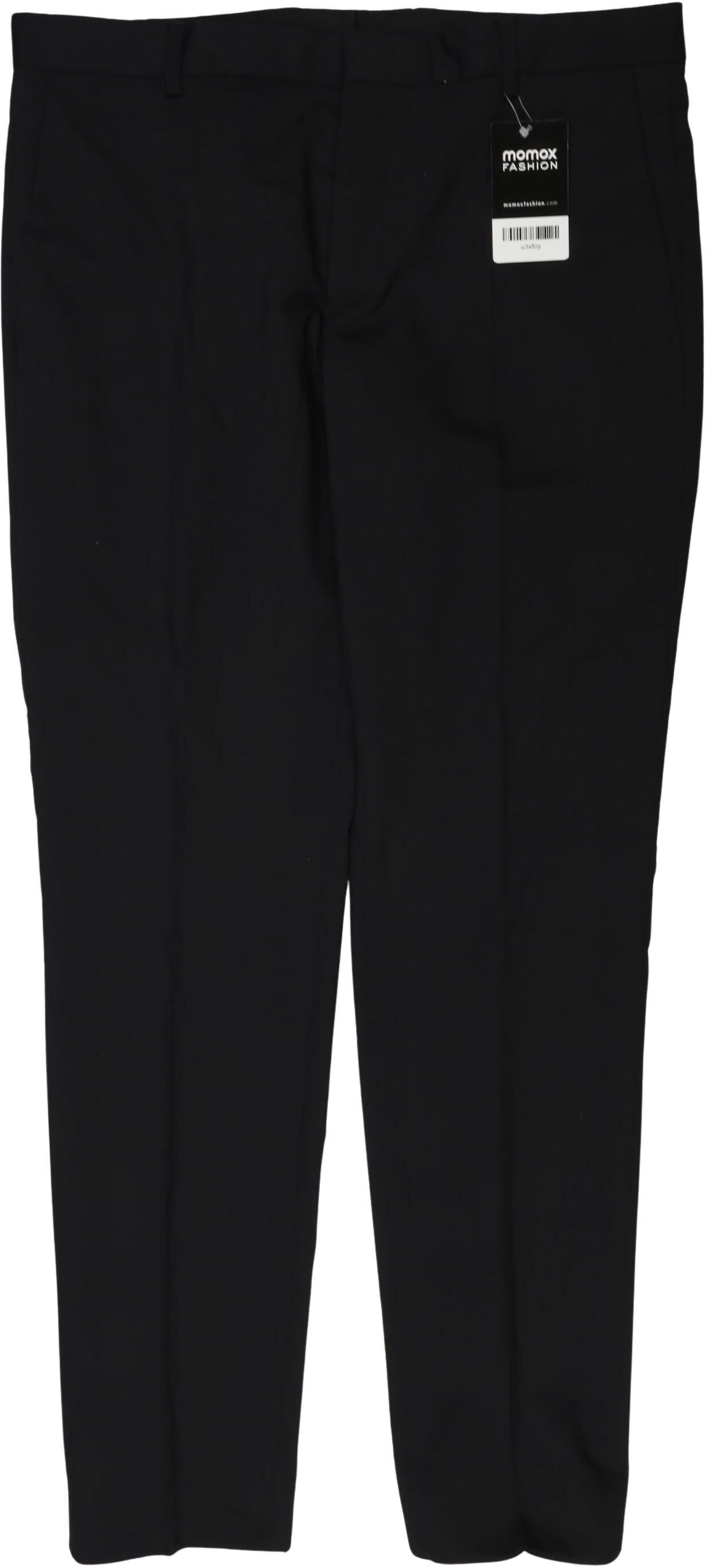 Calvin Klein Herren Stoffhose, Schwarz, Gr. W50, Wolle / Viskose / Synthetik / Baumwolle - Second Hand
