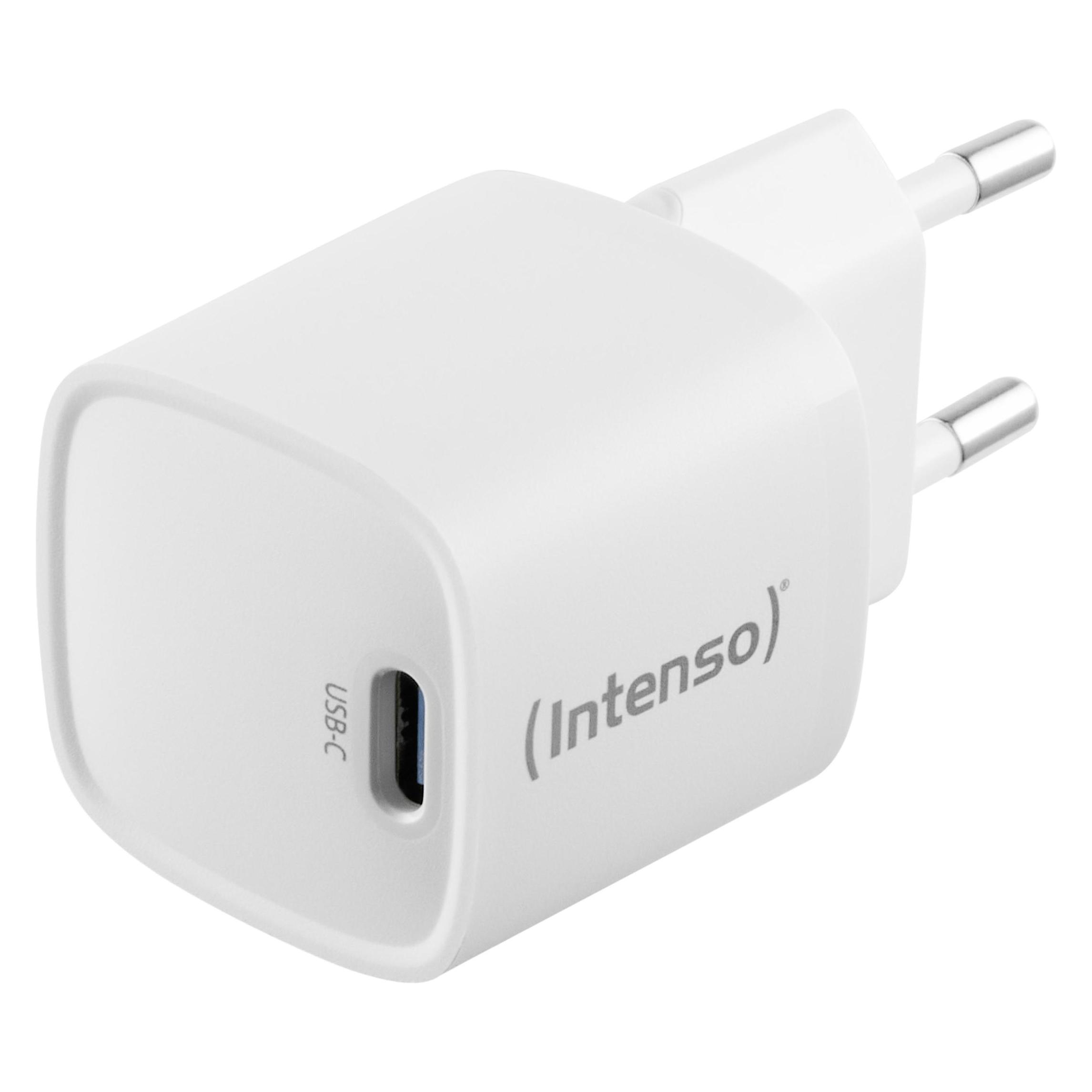 Intenso Power Adapter W30C² GaN Weiss 1x USB-C 30W (30 W, 1 Port) (7803062)