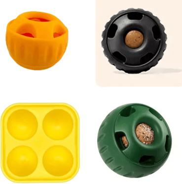 Inspire Picks Interactive Dog Treat Mold Silicone Pupsicle Enrichment Toy For Boredom Relief And Summer Cooling 4pcs