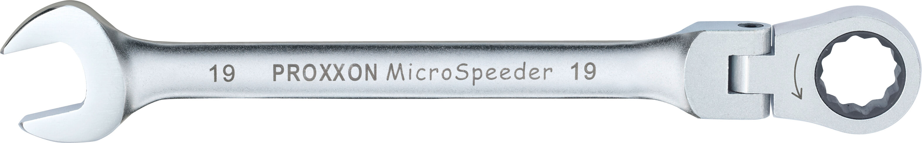 Proxxon Ratschen-Ringgabelschlüssel Micro-Combispeeder Mit Gelenk, 19 23056