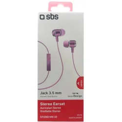 SBS Stereo Earset Rosa 09192
