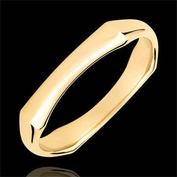 Edenly Ring Heiliger Urwald - 4 mm - 18 Karat Gelbgold