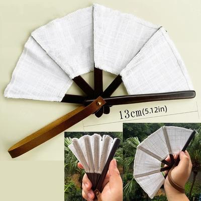 Lush Living Finds Vintage Embroidered Spanish Folding Fan For Elegant Cooling & Decorative Display b