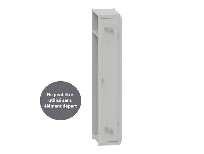 Vestiaire Budget Industrie Propre - Élément Suivant L.30 cm - Gris