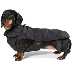 Fashion Dog Hundemantel speziell für Dackel - Schwarz - 39 cm