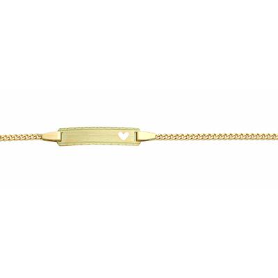 Goldarmband ADELIA´S "Damen Goldschmuck 333 Gold Flach Panzer Armband 14 cm", gold, Armbänder, Damen, 14, Gold, Goldarmband, 333 Gold Goldschmuck für Damen