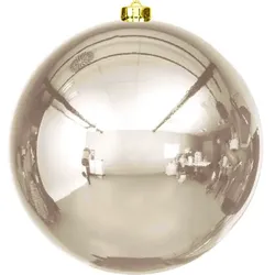Weihnachtskugel aus Kunststoff, creme, 20 cm Ø