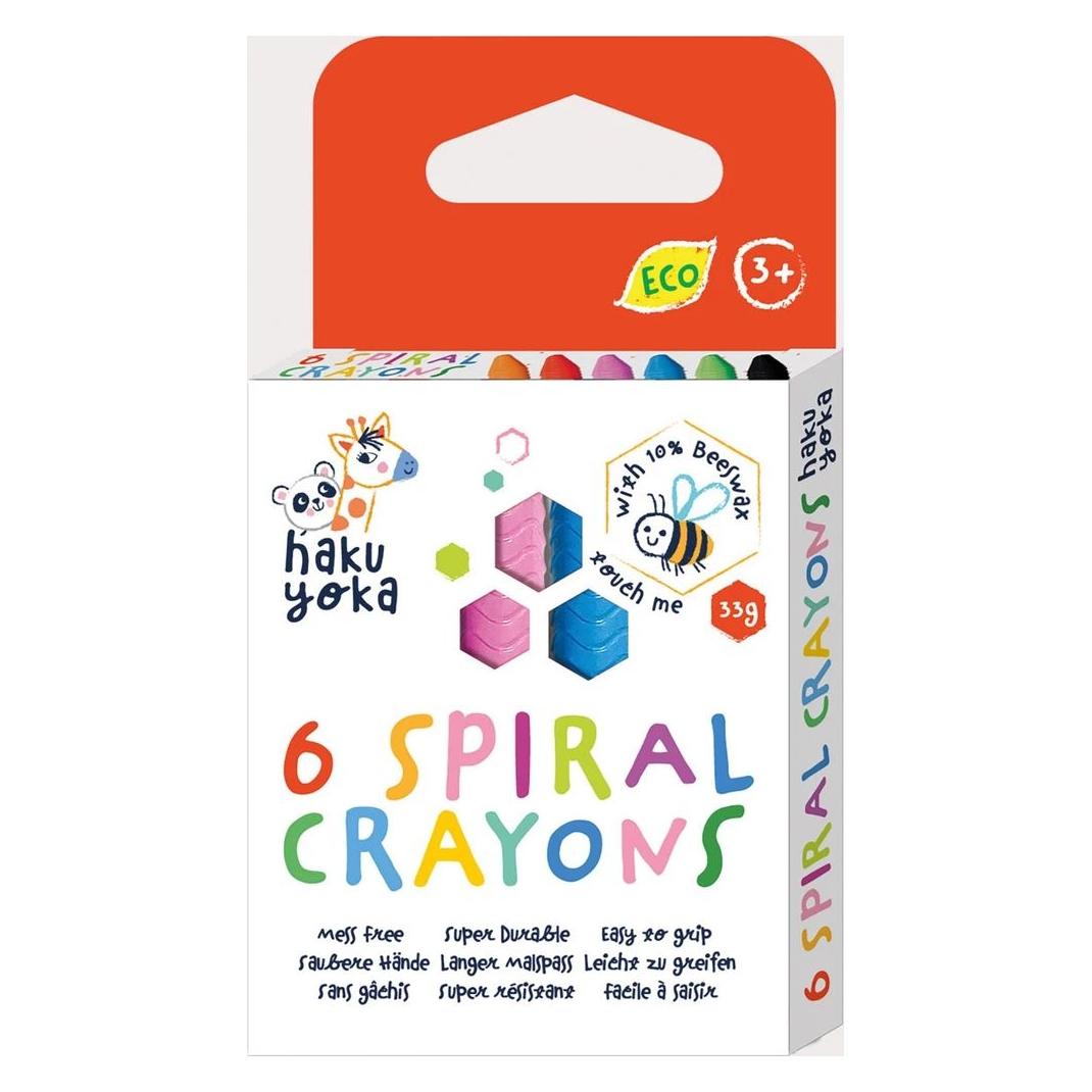 Haku Yoka Spiral-Wachsmalkreiden 6 Farben (6x) (43161011)