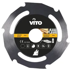 Holz- und PVC-Schleifscheibe für 115mm Bohrung 22.5mm VITO