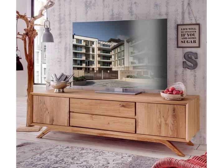 TV Board 180cm 'San Diego' Wildeiche geölt massiv