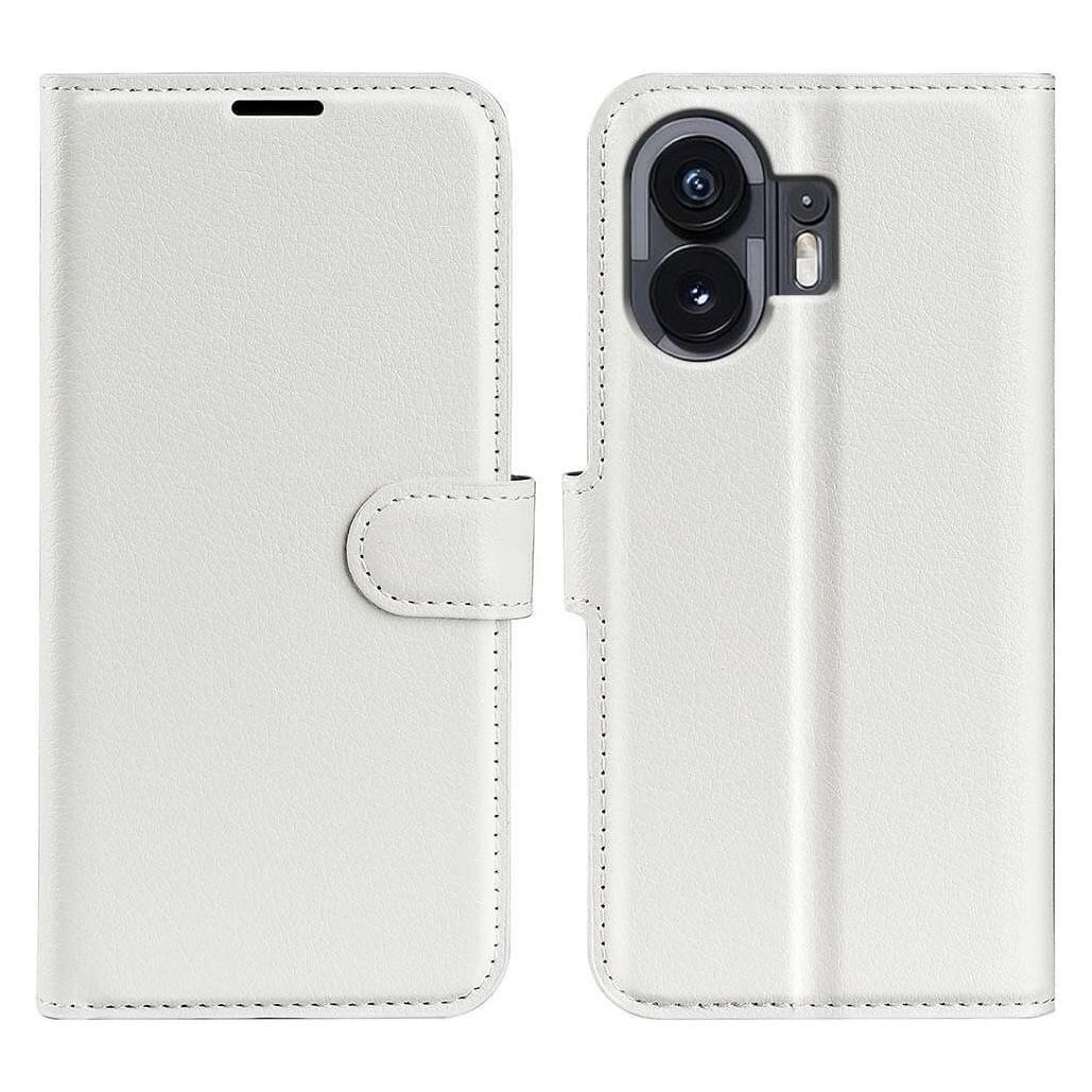Cover-Discount Nothing Phone (2) - Leder Etui Hülle weiss (Nothing Phone (2)) (660155891B)