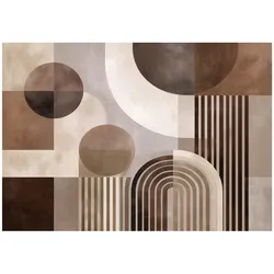 FOTOTAPETE Art Deco Abstrakt Braun 400x280 cm