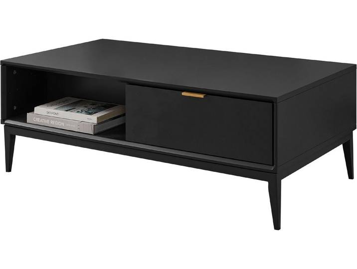 Leonique Couchtisch Lavisha, Eisengestell und FSC-zertifiziertes Holz, Breite 110 cm
