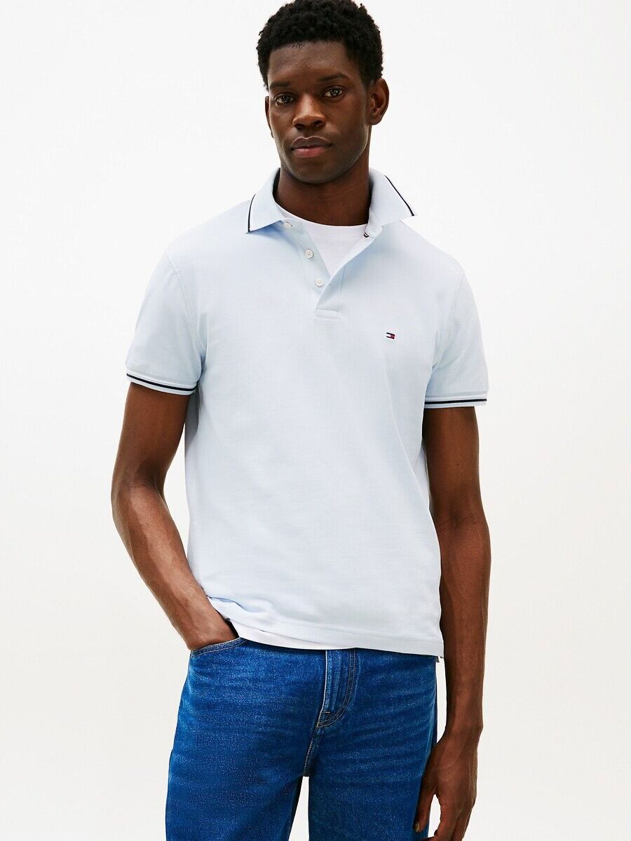 TOMMY HILFIGER Polo ajusté à liseré