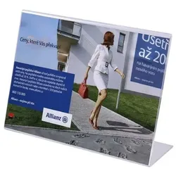 ab 10 Stk: A6 L-Ständer Querformat Acryl Aufsteller Werbeaufsteller Tischständer Tischaufsteller A6