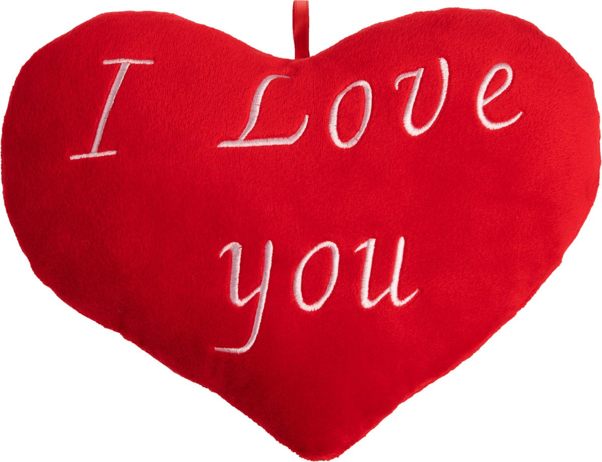Deuba Valentijn Kussen Hart I Love You - 26 cm