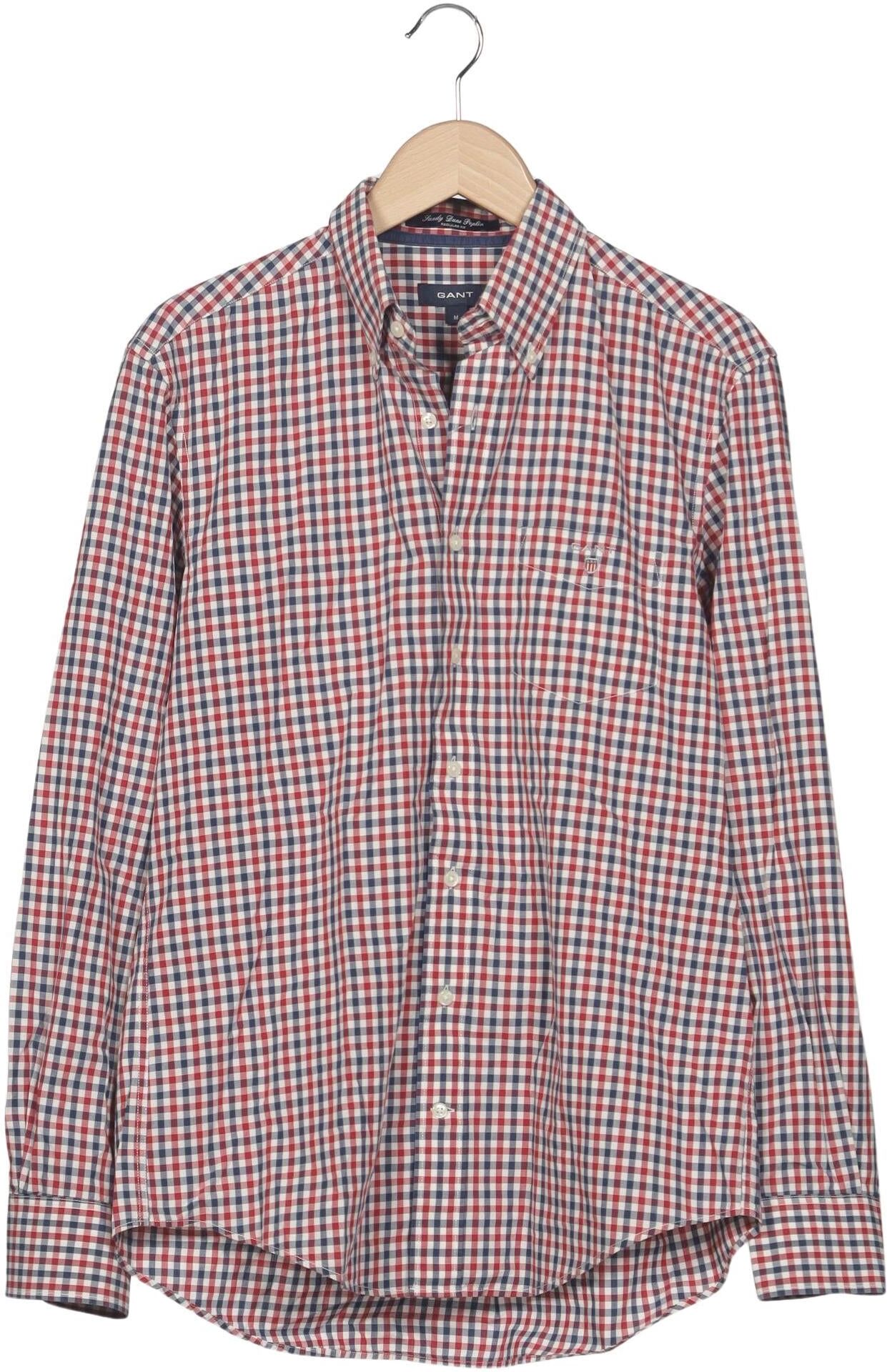 Gant Herren Hemd, Mehrfarbig, Gr. M, Baumwolle - Second Hand