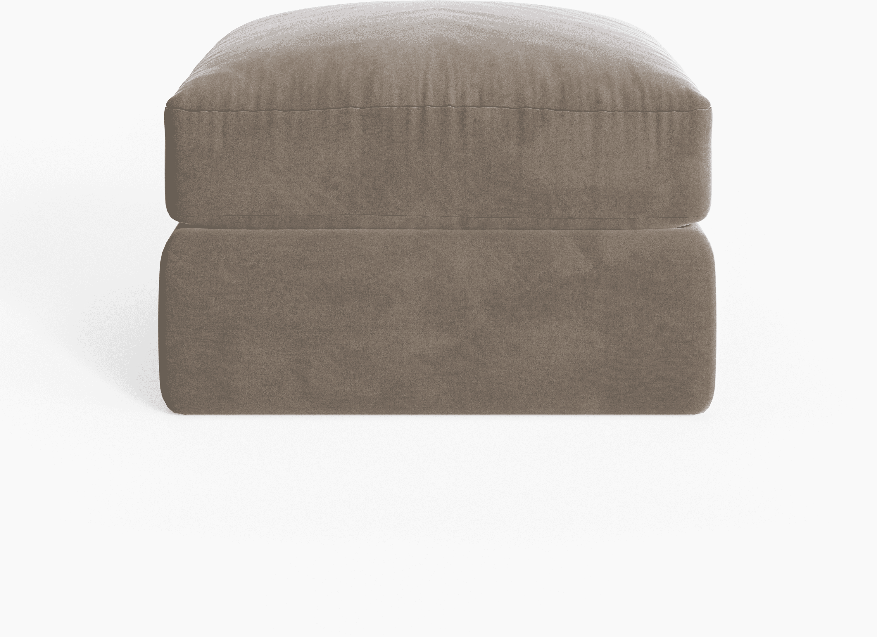 Tribeca Mink Velvet Sofa Range, Medium Footstool
