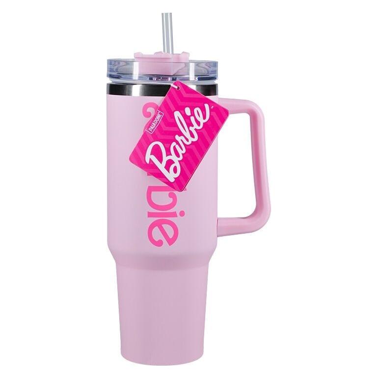 Paladone Products Barbie - Mug de voyage XL Multiway avec paille 1200ml (1.20 l) (PP13760BR)