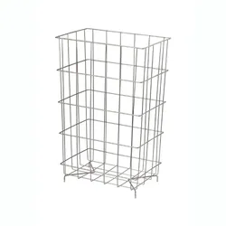 All Care MediQo-line Edelstahl konisch 60 Liter Drahtkorb faltbar, freistehend oder für Wandmontage