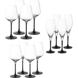 Villeroy & Boch Wein- und Sektgläser Manufacture Rock, Weingläser, Schwarz
