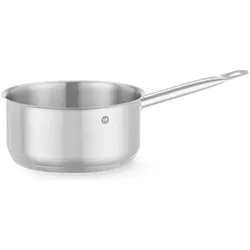Gastro Hero Kitchenine Stielkasserolle aus Edelstahl, Pfanne + Kochtopf, Silber