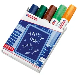 edding 4090 Kreidemarker sortiert (5er Faltschachtel)
