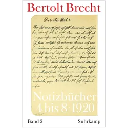 Suhrkamp, Heft + Block, Brecht:Notizbücher.2