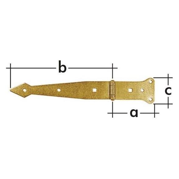 No Name DOOR HINGES 612301/816301 300X2,5 (33038306)