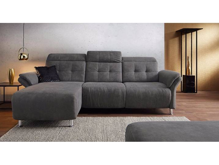 Home affaire Ecksofa Manhattan L-Form, 2 Sitze mit elektrischer Relaxfunktion, verstellbare Armlehnen