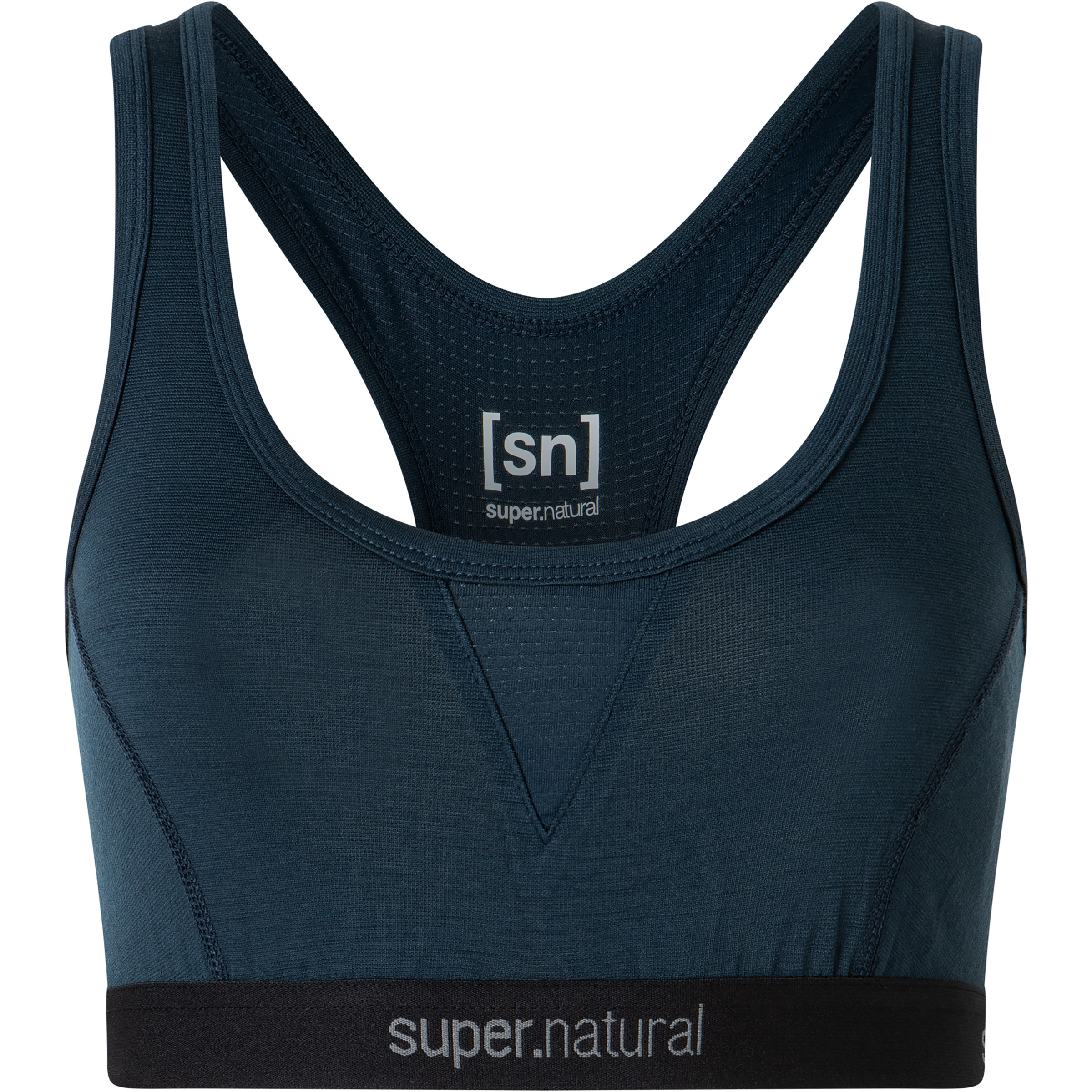 Super.Natural Tundra220 Semplice Sport BH Damen Sport-BHs blau Größe S Hautfreundlich Merinowolle
