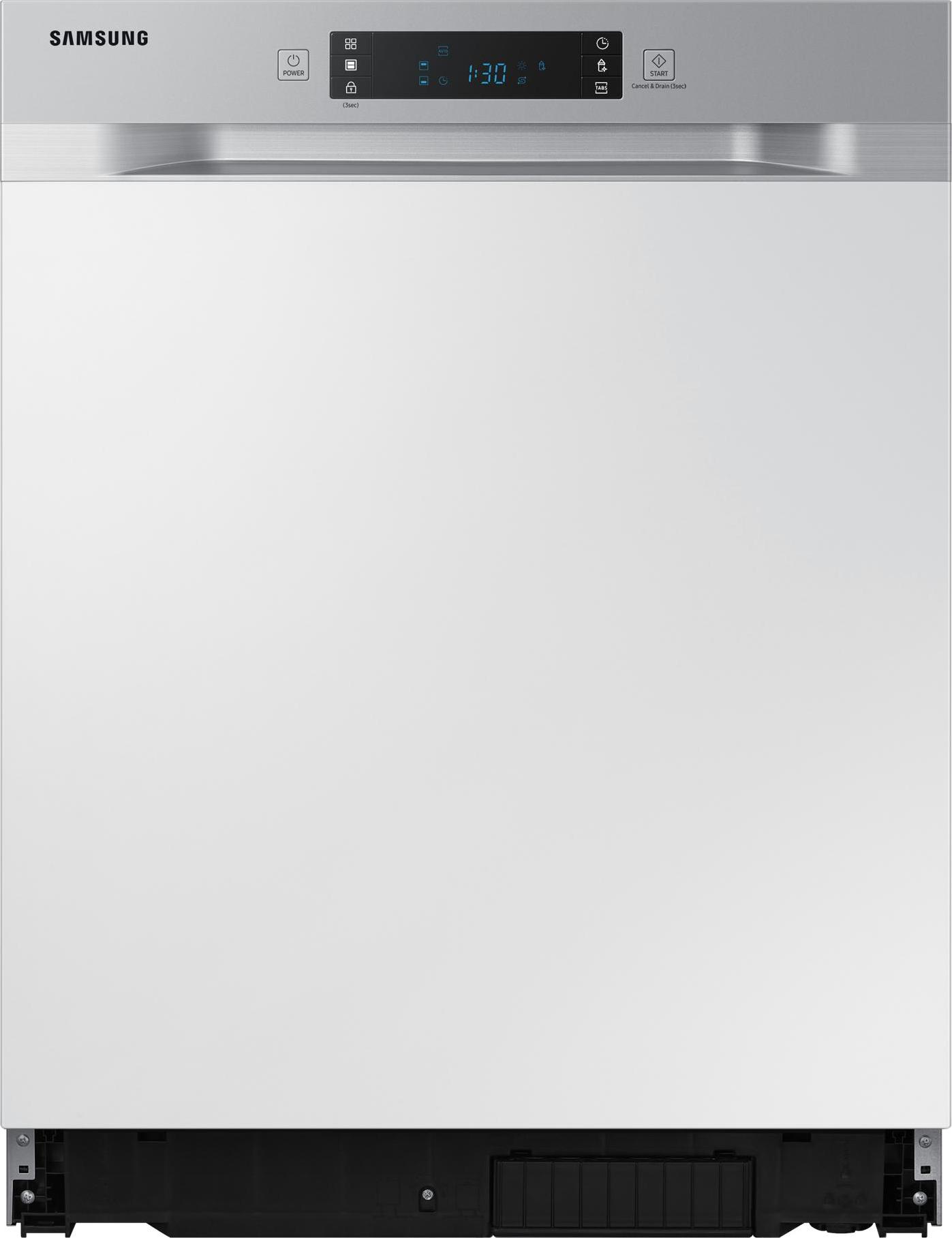 Samsung DW6500AM Teilintegrierter Geschirrspüler, 60 cm, 14 Maßgedecke, Freistehend, Standardgröße (60 cm), Weiß, Silber, Berührung, LED