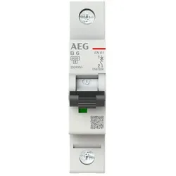 AEG EN61B06 Leitungsschutzschalter AEG ElfaPlus 6 kA, B-Charakteristik, 6 A, 1P 2CDS251088R0065