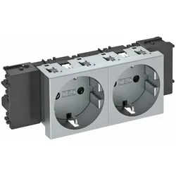 OBO Bettermann Steckdose 0 Grad, 2-fach STD-D0C AL2