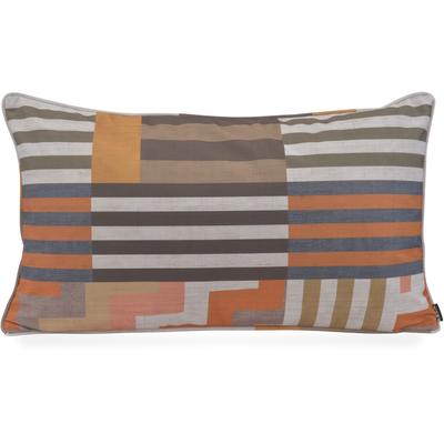 Dekokissen H.O.C.K. "H.O.C.K. Cabana", camel, rost, olive, grau, gestreift, B:40cm H:10cm L:70cm, Polyester, Dekokissen_Sitzkissen_Kissenhüllen, oder Bodenkissen